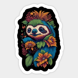 Sloth Sanctuary - Embrace the Slow Life Sticker